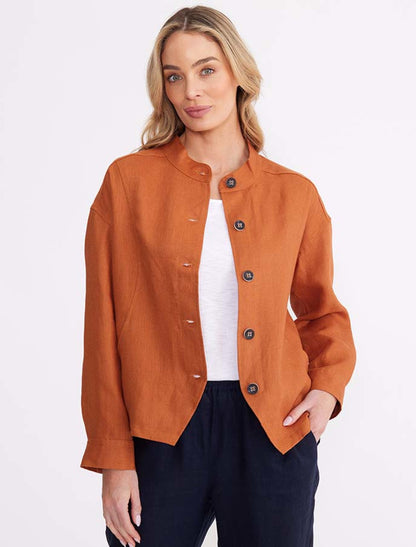 Panelled Linen Jacket