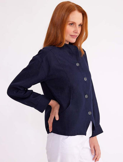 Panelled Linen Jacket