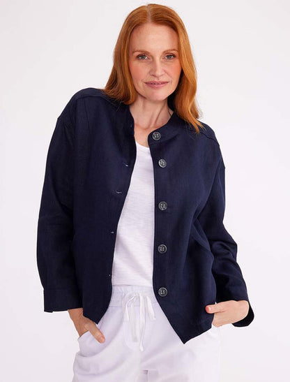 Panelled Linen Jacket