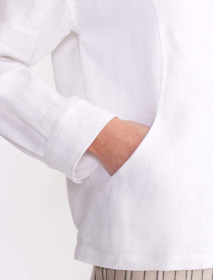 Panelled Linen Jacket