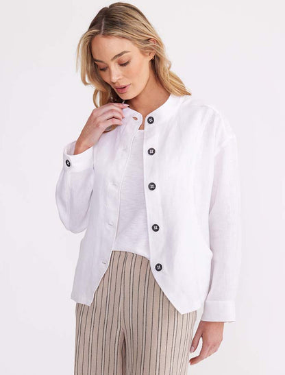 Panelled Linen Jacket