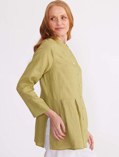 Pleated A-line Shirt