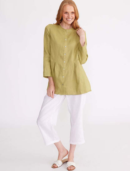 Pleated A-line Shirt