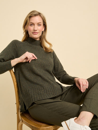 ROLL NECK RAGLAN JUMPER