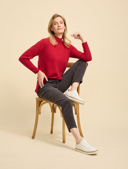 ROLL NECK RAGLAN JUMPER