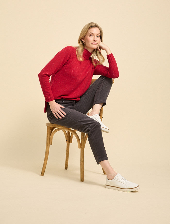 ROLL NECK RAGLAN JUMPER