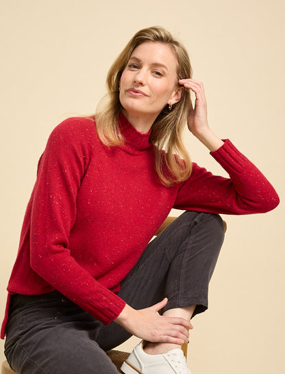 ROLL NECK RAGLAN JUMPER