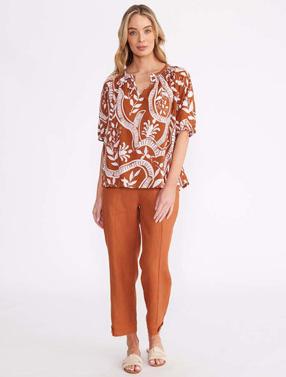 Siena Print Top