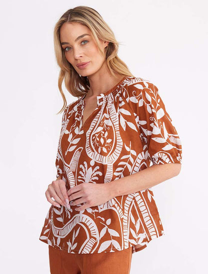 Siena Print Top