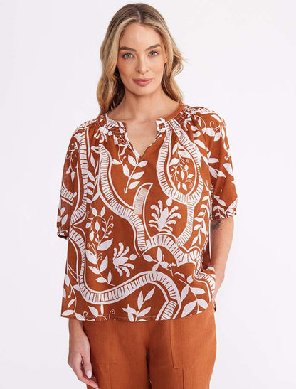 Siena Print Top