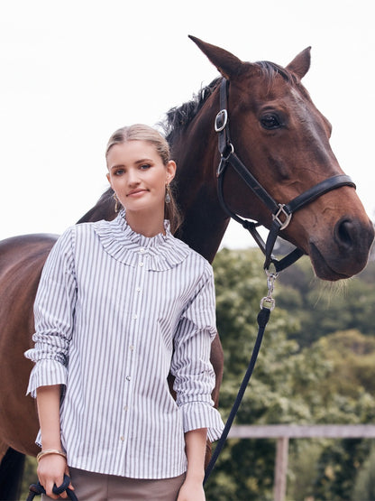 Frilled Stripe Shirt